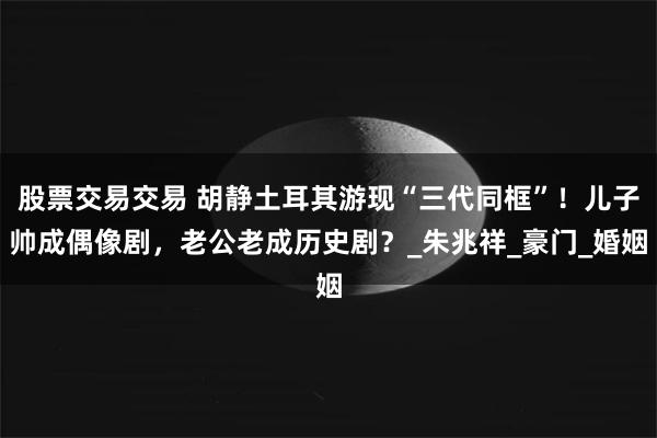 股票交易交易 胡静土耳其游现“三代同框”！儿子帅成偶像剧，老公老成历史剧？_朱兆祥_豪门_婚姻