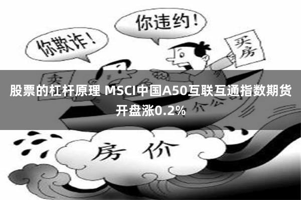 股票的杠杆原理 MSCI中国A50互联互通指数期货开盘涨0.2%