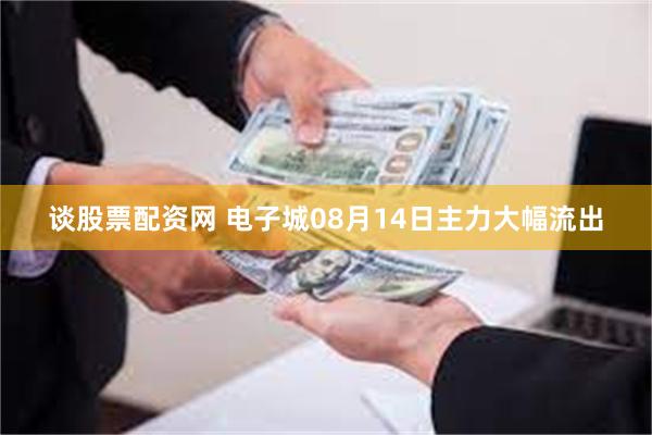 谈股票配资网 电子城08月14日主力大幅流出